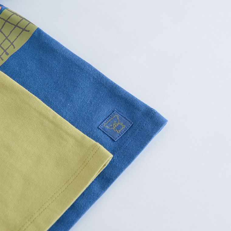 Cool Club, Set pentru baieti, Tricou polo cu maneca scurta pentru baieti, Tricou, albastru-verde