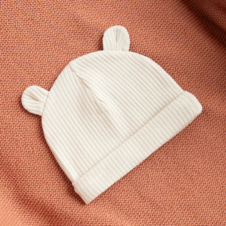 Cool Club, Set pentru bebelusi, Body cu maneca lunga, Pantaloni cu botosei, Caciula, din tricot striat, mix