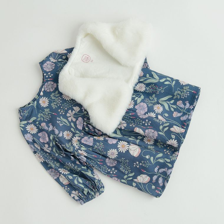 Cool Club, Set pentru fete, Rochie cu maneca lunga pentru fete, Vesta, mix