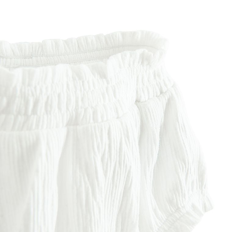 Cool Club, Set pentru fete, Rochie cu maneca scurta, Pantaloni scurti, ecru