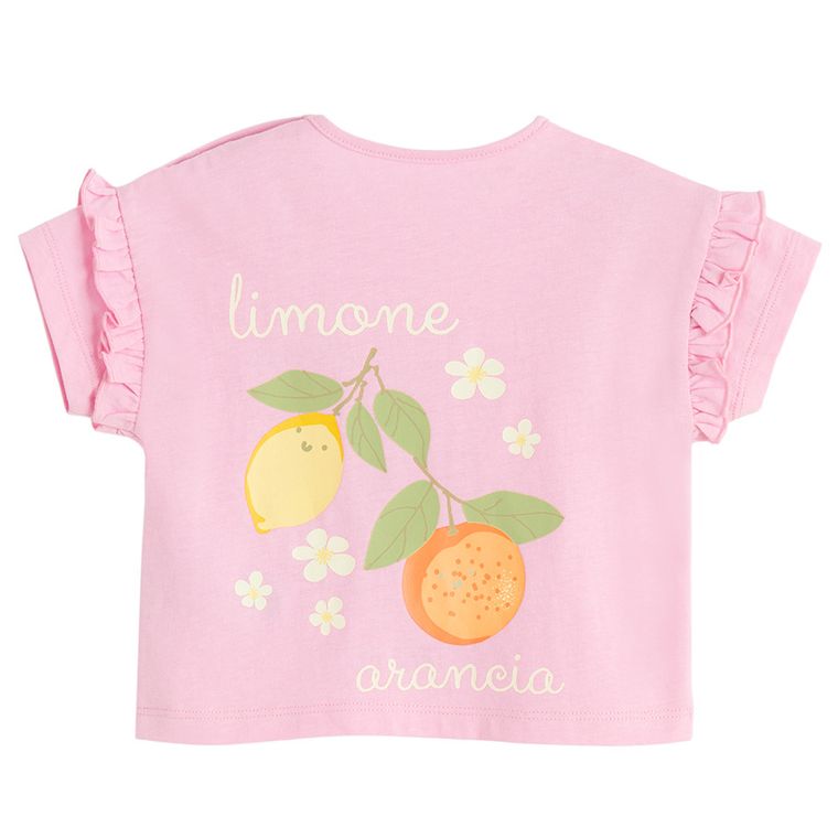 Cool Club, Set pentru fete, Tricou, Pantaloni scurti, roz
