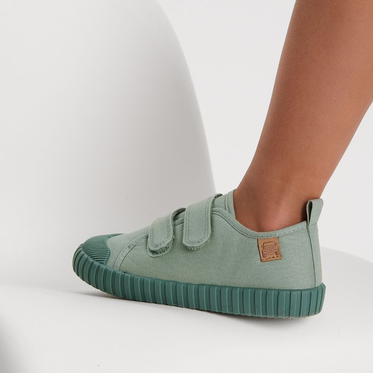 Cool Club, Tenisi pentru bebelusi, verde, talpa Barefoot