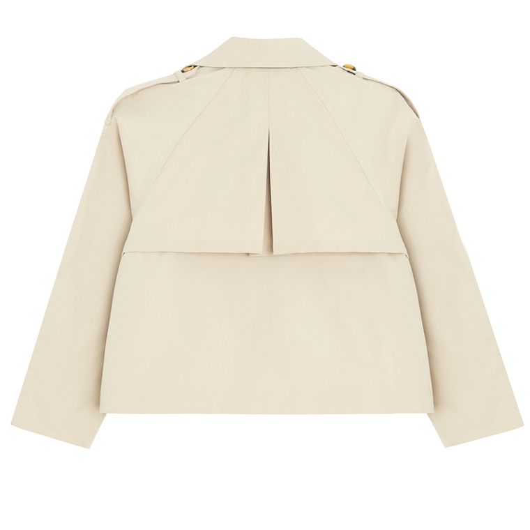 Cool Club, Trenci pentru fete, cropped, bej