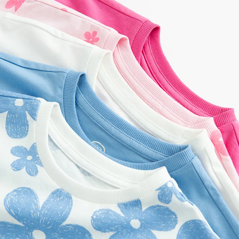 Cool Club, Tricou lejer pentru fete, mix, set, 5 buc.