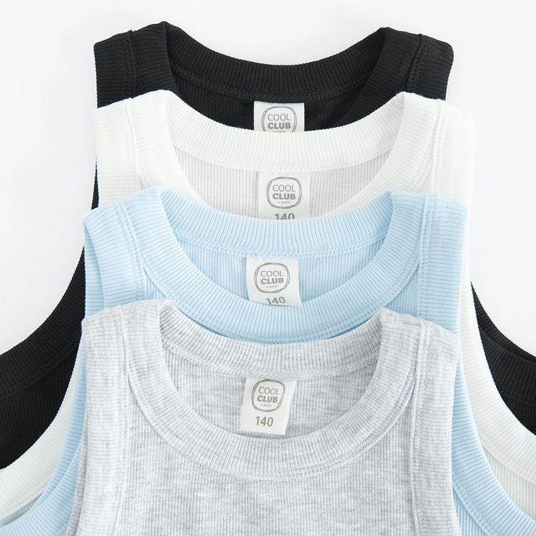 Cool Club, Tricou pentru fete fara maneci, din tricot striat, mix, set, 4 buc.