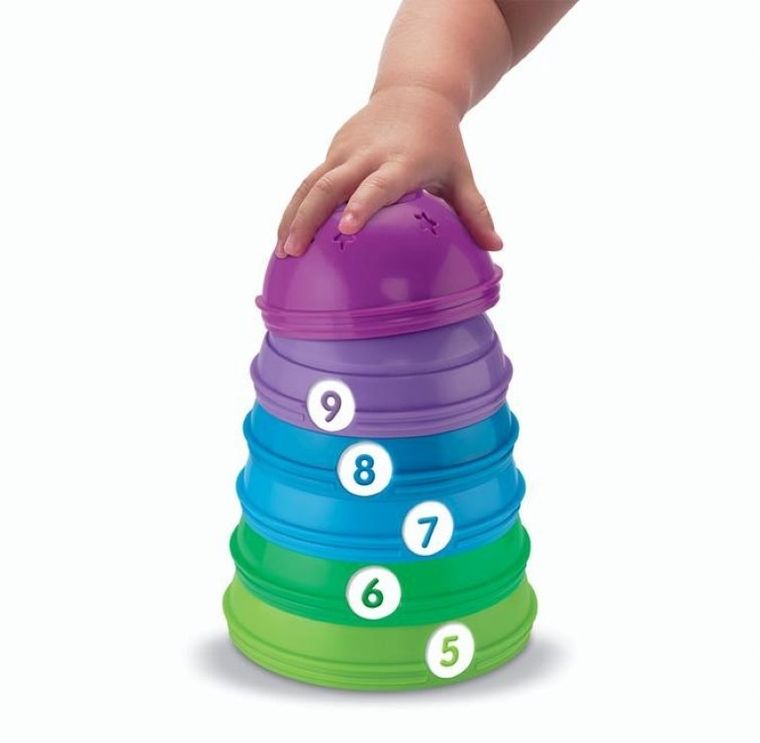 Fisher-Price, Stack & Roll Cups, piramida, jucarie educativa