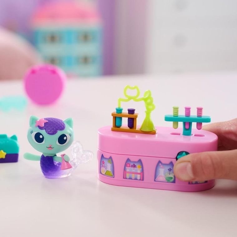 Gabby's Dollhouse, Bobble Kitty MerCat Potion Pack, set de joaca cu figurina si accesorii