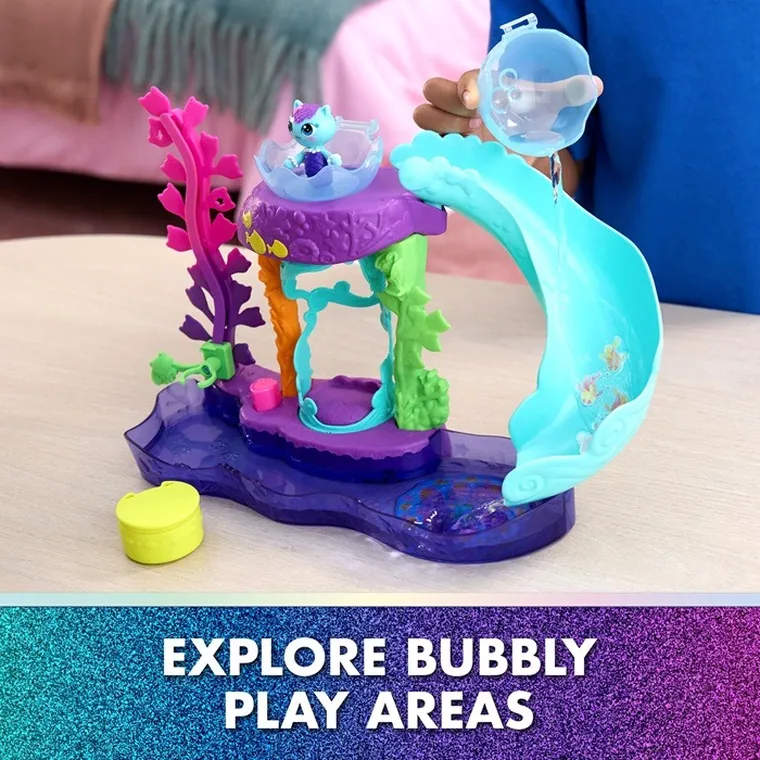 Gabby's Dollhouse Movie, MerCat's Colorful Kitty Aquarium, set de joaca cu 2 figurine