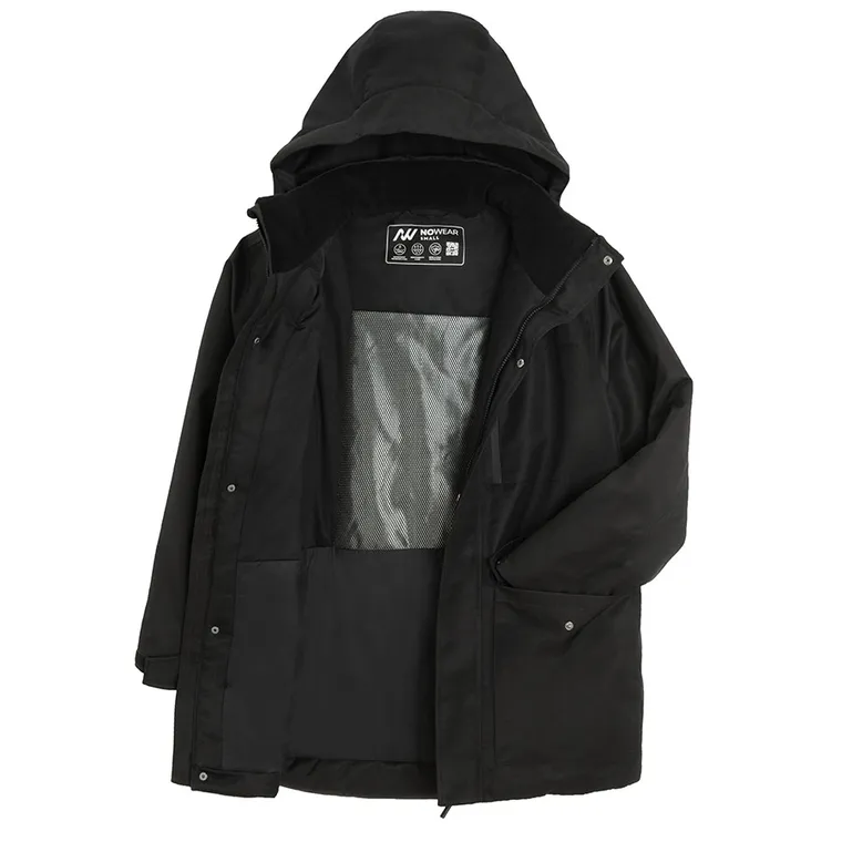 Geaca de tranzitie impermeabila cu gluga si croiala oversize unisex NOWEAR