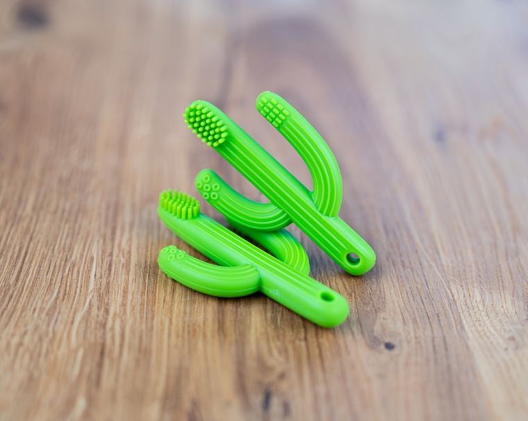 GiliGums, Cactus, jucarie dentitie din silicon, verde