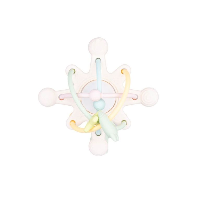 GiliGums, Cosmos, jucarie dentitie, zornaitoare din silicon, pastel