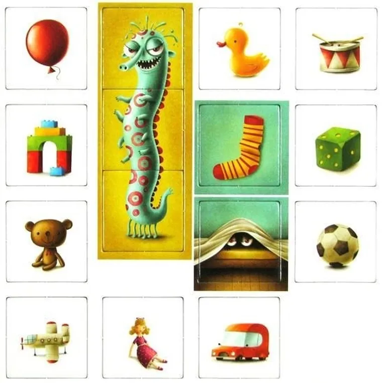 Granna, Monstrii in dulap, joc de memorie