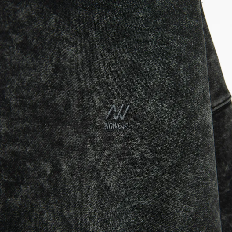 Hanorac cenusiu-negru cu croiala oversize unisex NOWEAR