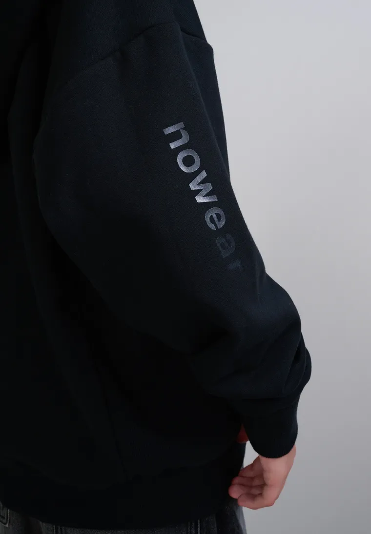 Hanorac oversize cu fermoar NOWEAR