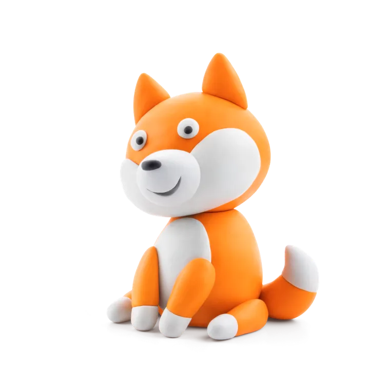 Hey Clay, Dog Story, set creativ, 15 cutii de plastilina