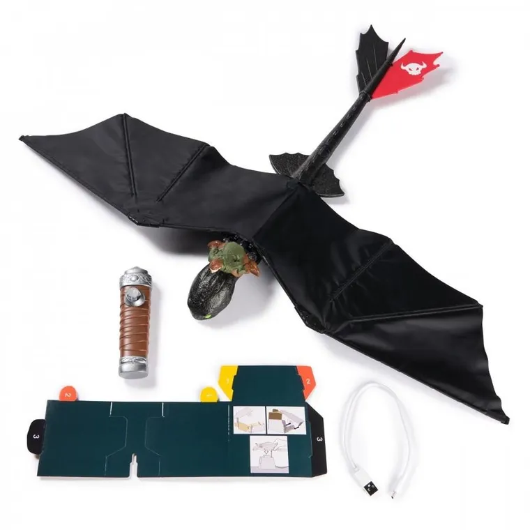 How To Train Your Dragon, Real Flying RC Toothless, figurina cu telecomanda
