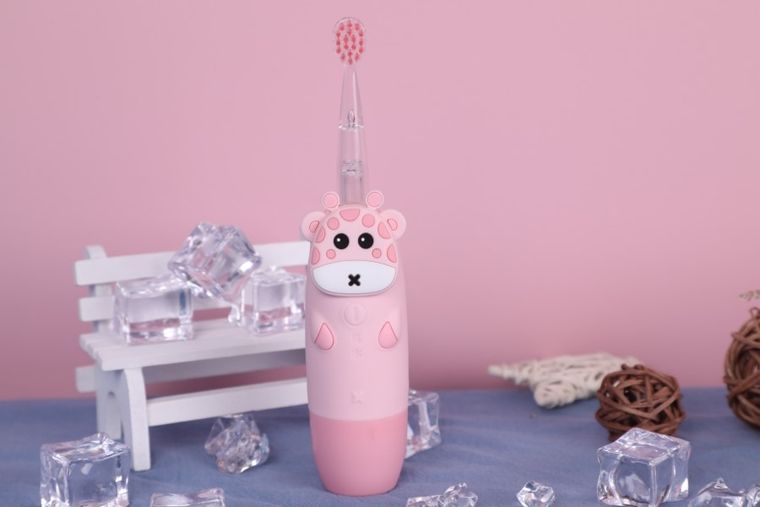 InnoGIO, GIOgiraffe, periuta de dinti sonica pentru copii, roz