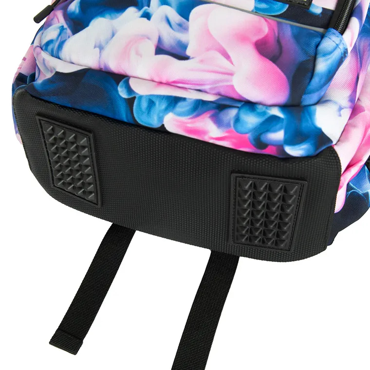 Kayokki, ghiozdan, 2 compartimente, model fum colorat