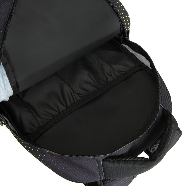 Kayokki, ghiozdan, 2 compartimente, Ombre, negru-galben