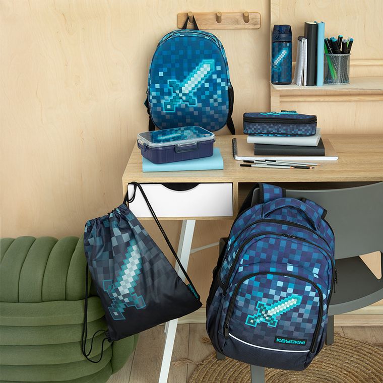 Kayokki, ghiozdan pentru prescolari, Pixeli albastri