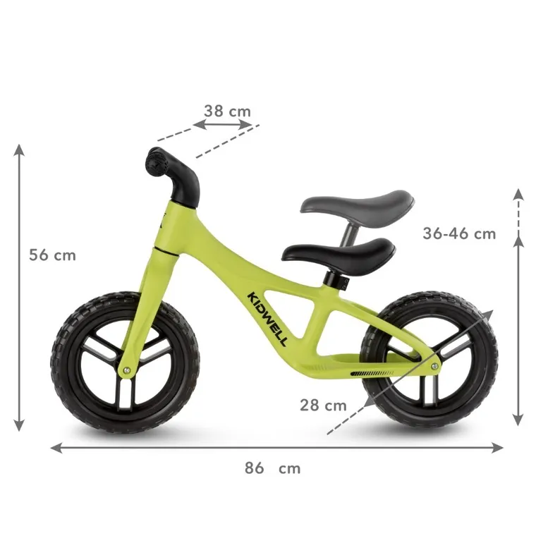 Kidwell, Jogo, bicicleta fara pedale, Lime