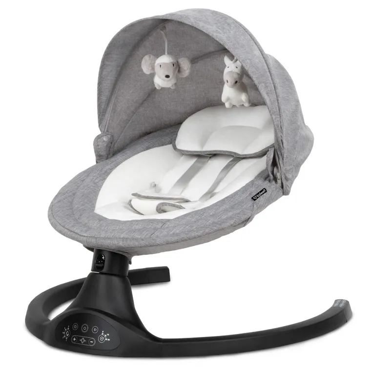 Kidwell, Luxi, Scaun electric pentru bebelusi, 2in1, dark melange/black