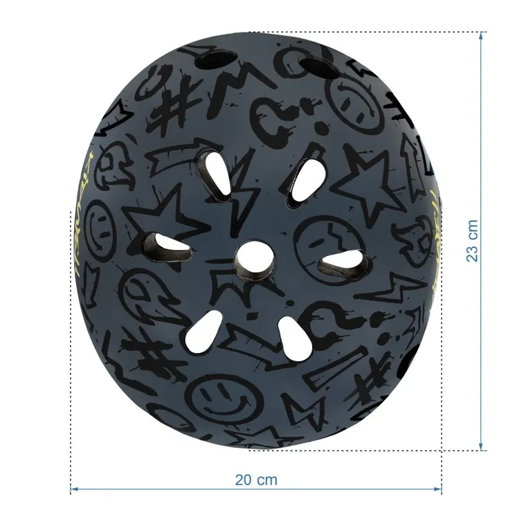 Kidwell, Orix Plus, casca de protectie, Graffiti, marime S