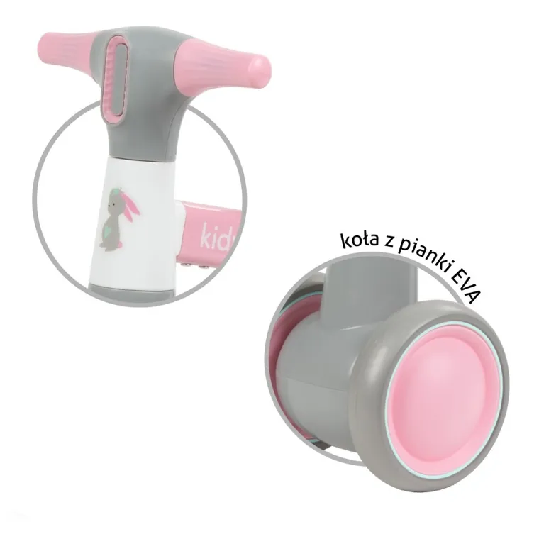 Kidwell, Petito Bunny, mini bicicleta de echilibru cu 4 roti