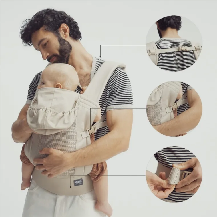 Kinderkraft, CarryBee, marsupiu ergonomic, grey