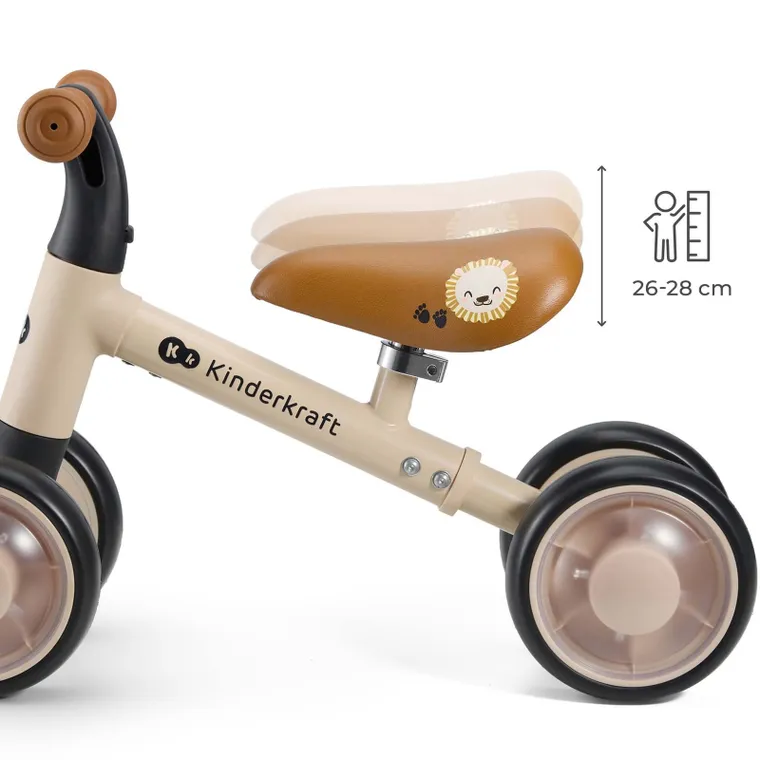 Kinderkraft, Cutie Flash, bicicleta fara pedale, beige