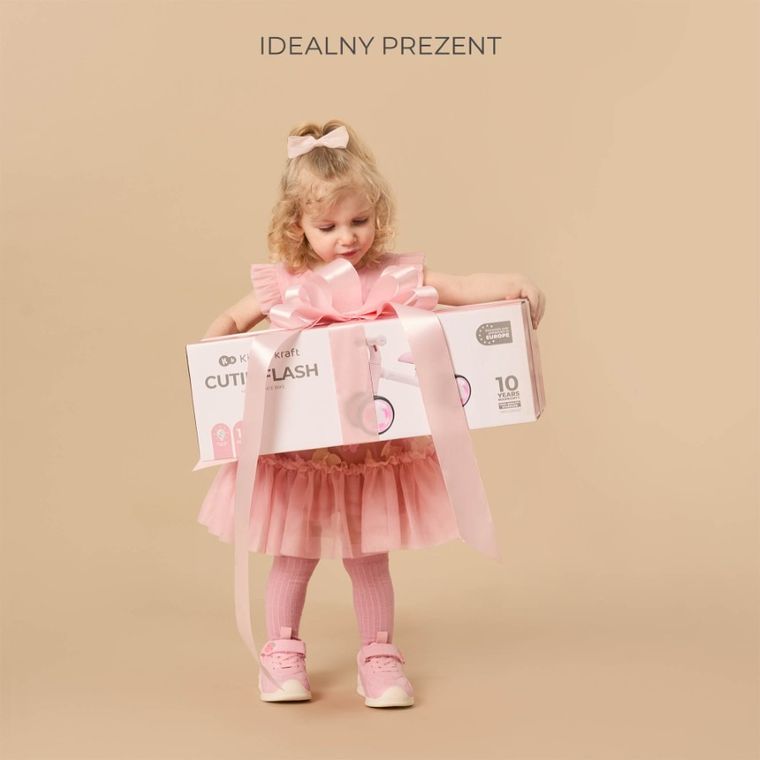 Kinderkraft, Cutie Flash, bicicleta fara pedale, Pink