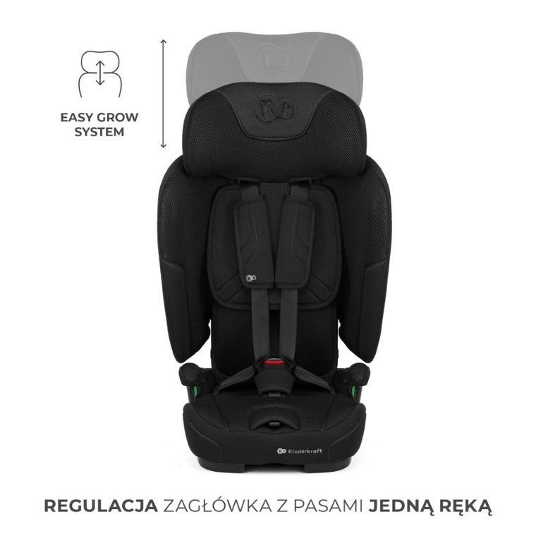 Kinderkraft, FIX2GO, i-Size, scaun auto, Black, 76-150 cm