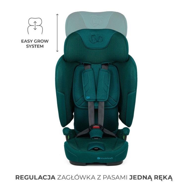 Kinderkraft, FIX2GO, i-Size, scaun auto, Green, 76-150 cm