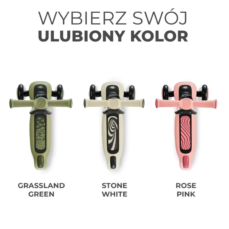 Kinderkraft, Halley, bicicleta si trotineta 2in1, Stone White