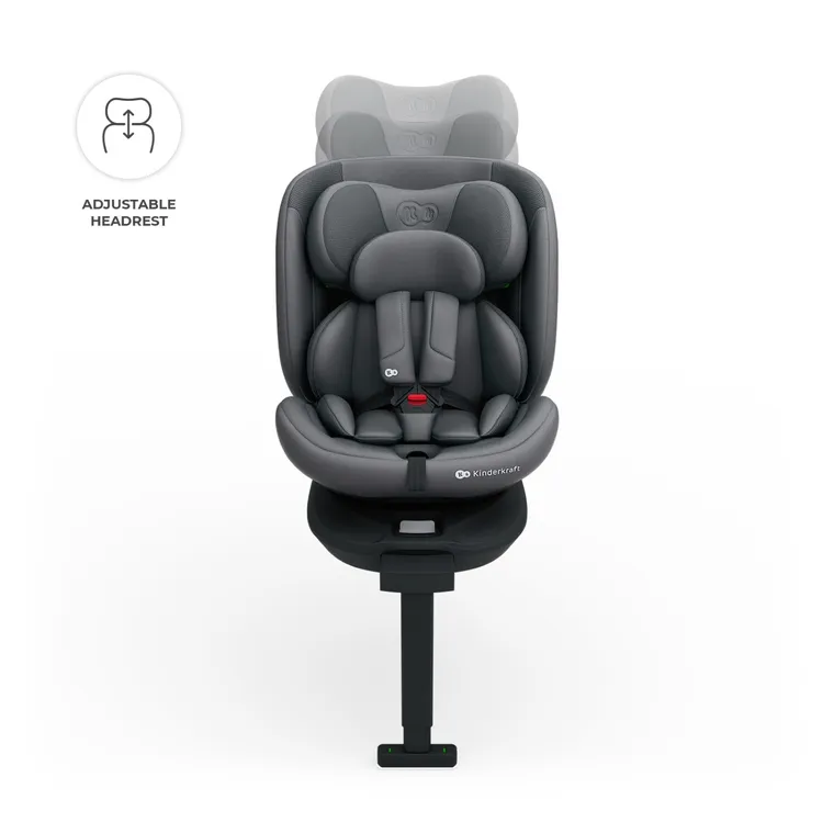 Kinderkraft, I-360 2 Plus, scaun auto, i-Size, gri, 40-150 cm