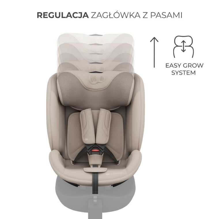 Kinderkraft, I-Fix, scaun auto, 61-150 cm, bej