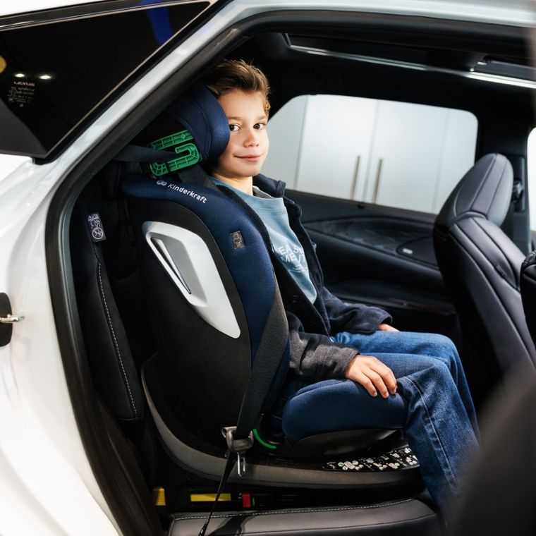 Kinderkraft, I-Grow 2 Plus, scaun auto, i-Size, bleumarin, 40-150 cm