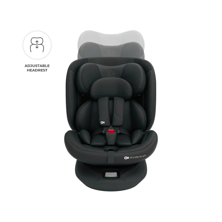Kinderkraft, I-Grow 2 Plus, scaun auto, i-Size, negru, 40-150 cm