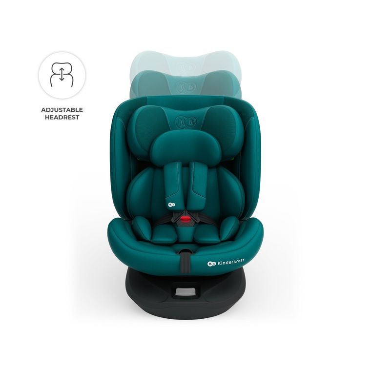 Kinderkraft, I-Grow 2 Plus, scaun auto, i-Size, verde, 40-150 cm