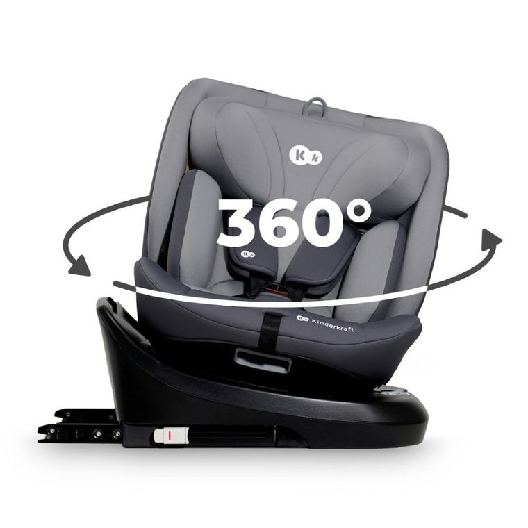 Kinderkraft, I-Grow, scaun auto, I-size, Grey, 40-150 cm