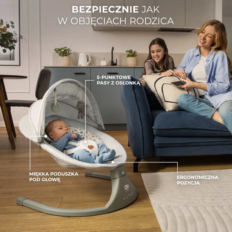 Kinderkraft, Lumi 2, balansoar electric 2in1, Light Grey