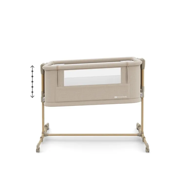 Kinderkraft, Nestee Grow 2, patut suplimentar, beige wood