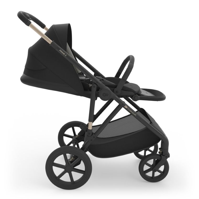 Kinderkraft, Prime 3, carucior multifunctional, 3in1, Venezian Black