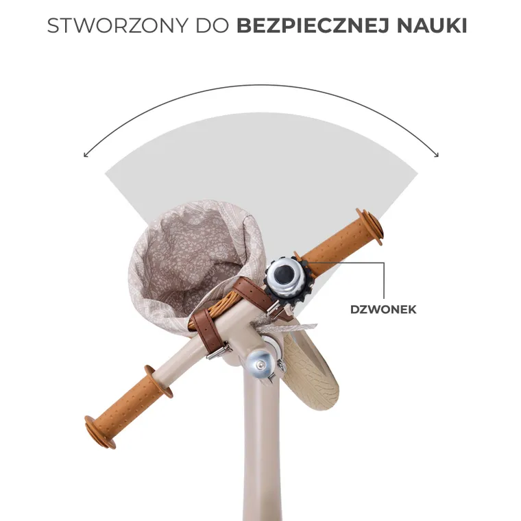 Kinderkraft, Rapid 2, BIZUU, bicicleta fara pedale, Beige