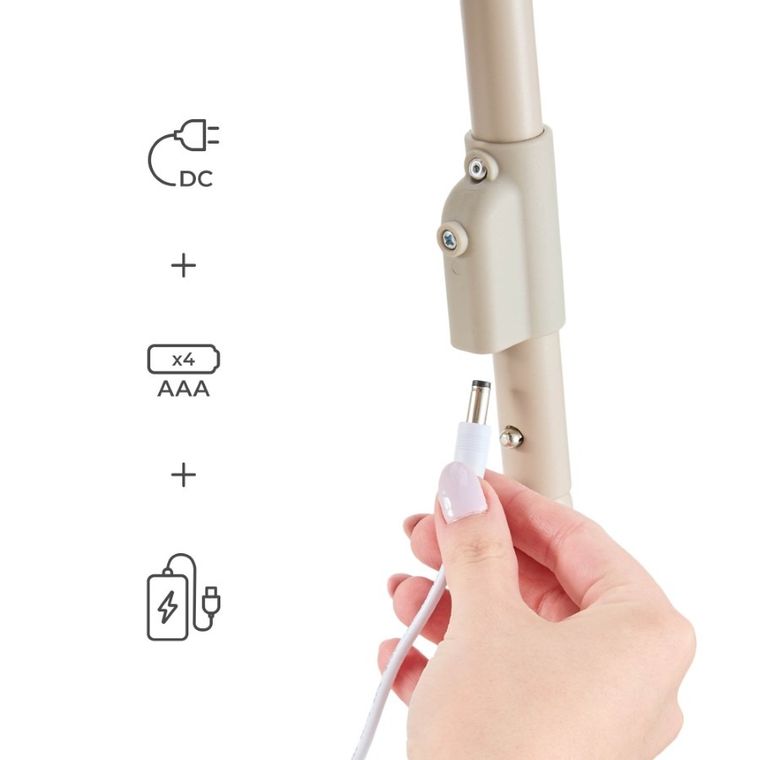 Kinderkraft, Swingee, balansoar electric pentru bebelusi, bej
