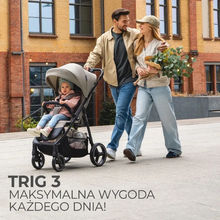 Kinderkraft, Trig 3, carucior sport, Stone Beige