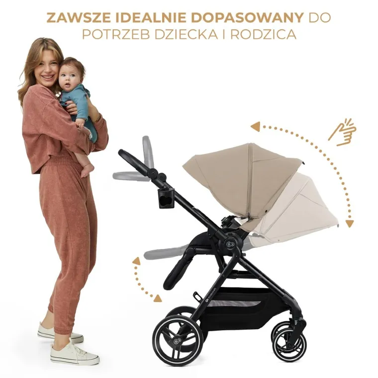 Kinderkraft, Yoxi, carucior sport, Sand Beige