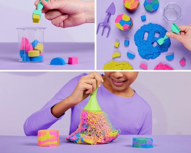 Kinetic Sand, Squish n' Create, nisip kinetic, set creativ