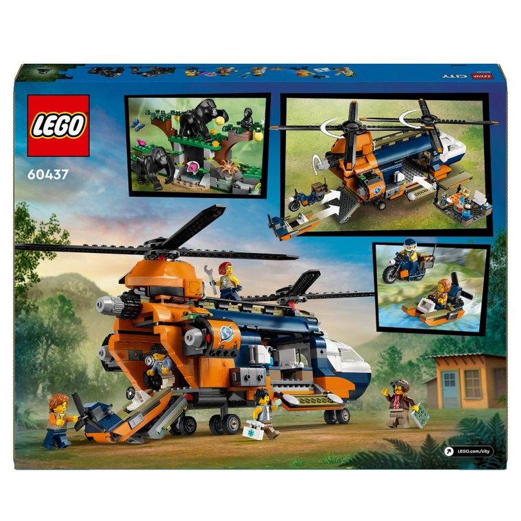 LEGO City, Elicopterul unui explorator al junglei la tabara de baza, 60437