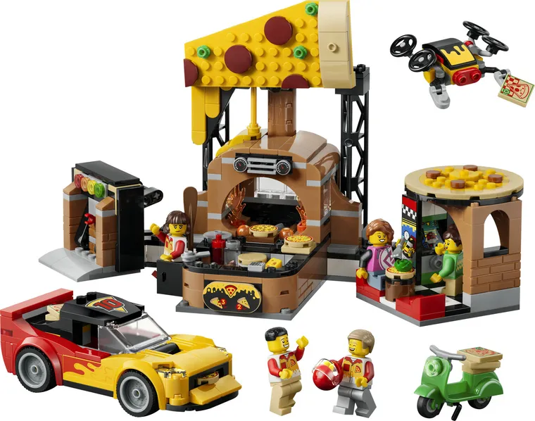 LEGO City, Experienta livrarii de pizza cu vehicule, 60496